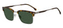 HUGO BOSS 1888/G/S 3MA RECTANGULAR BROWLINE / HAVANA RUTHENIUM
