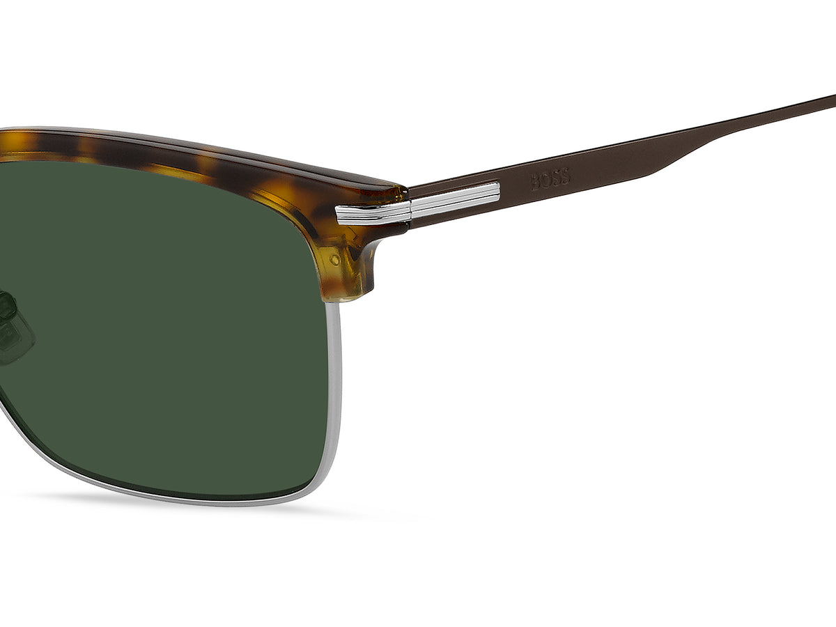HUGO BOSS 1888/G/S 3MA RECTANGULAR BROWLINE / HAVANA RUTHENIUM