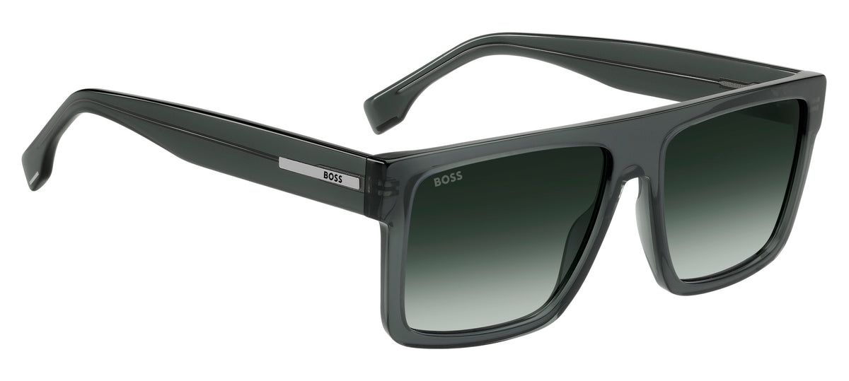 HUGO BOSS 1895/S 1ED SQUARE FLAT TOP / GREEN