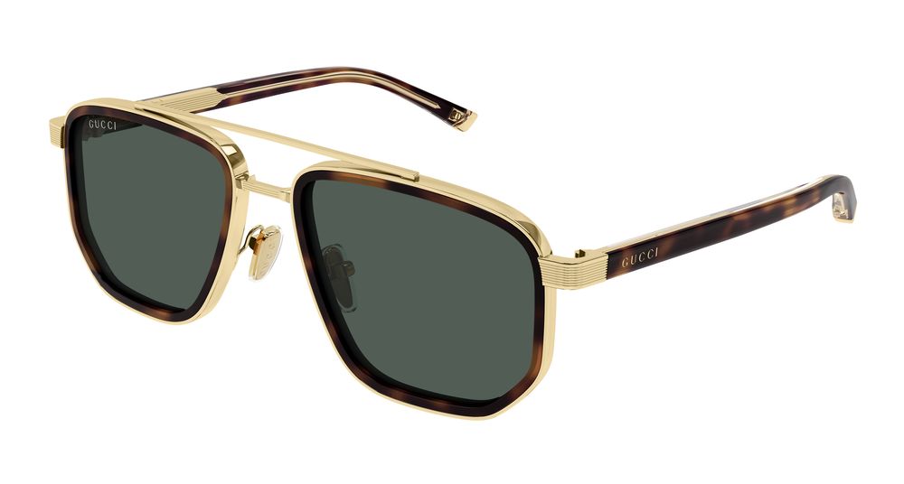 GUCCI GG2073S 3 GOLD HAVANA / RECTANGULAR
