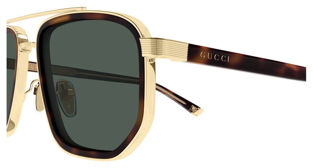 GUCCI GG2073S 3 GOLD HAVANA / RECTANGULAR