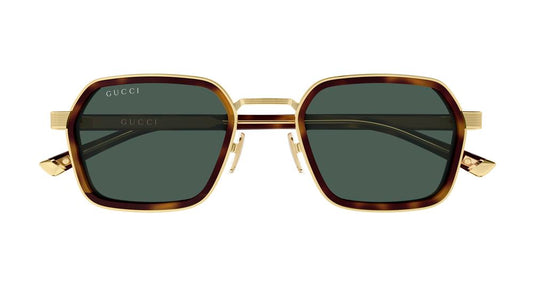 GUCCI GG2074S 3 GOLD HAVANA / RECTANGULAR