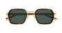 GUCCI GG2074S 3 GOLD HAVANA / RECTANGULAR