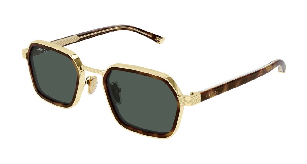GUCCI GG2074S 3 GOLD HAVANA / RECTANGULAR