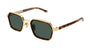 GUCCI GG2074S 3 GOLD HAVANA / RECTANGULAR
