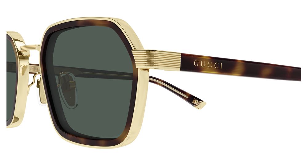 GUCCI GG2074S 3 GOLD HAVANA / RECTANGULAR
