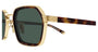 GUCCI GG2074S 3 GOLD HAVANA / RECTANGULAR