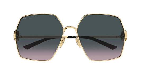 GUCCI GG2163S 2 GOLD / RECTANGULAR