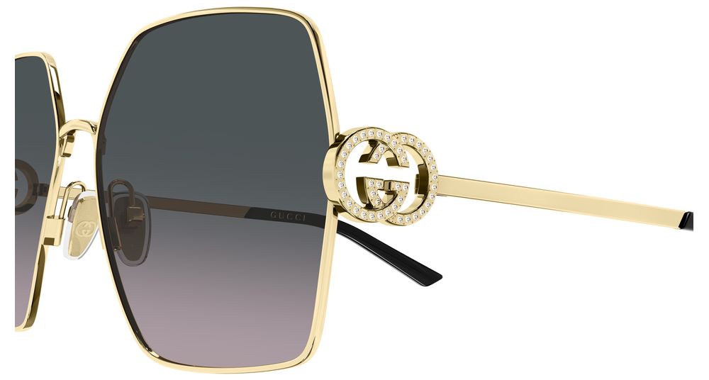GUCCI GG2163S 2 GOLD / RECTANGULAR