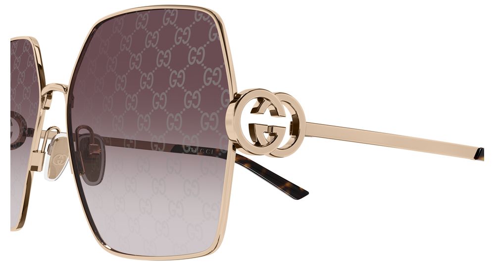 GUCCI GG2163S 4 GOLD / RECTANGULAR
