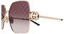 GUCCI GG2163S 4 GOLD / RECTANGULAR