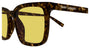 SAINT LAURENT SL 500 8 HAVANA / RECTANGULAR
