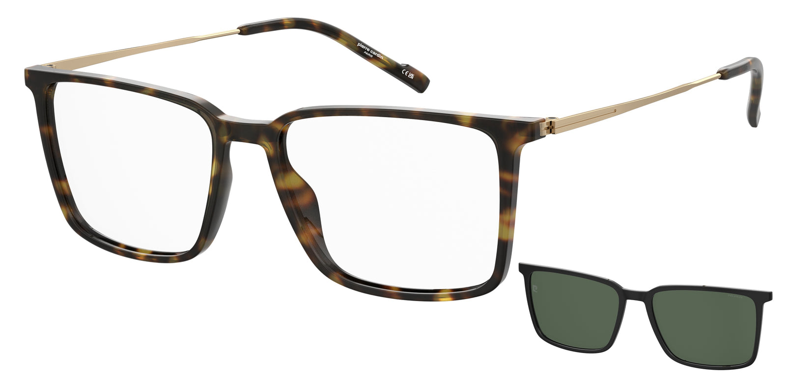 PIERRE CARDIN P.C. 6290/C WR7 BLACK / RECTANGULAR