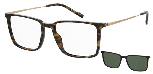PIERRE CARDIN P.C. 6290/C WR7 BLACK / RECTANGULAR