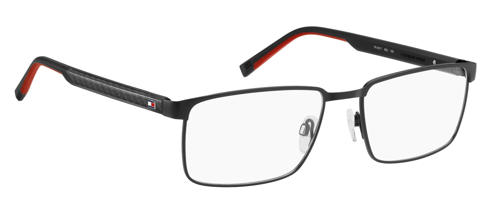 TOMMY HILFIGER TH 2317 003 BLACK / RECTANGULAR
