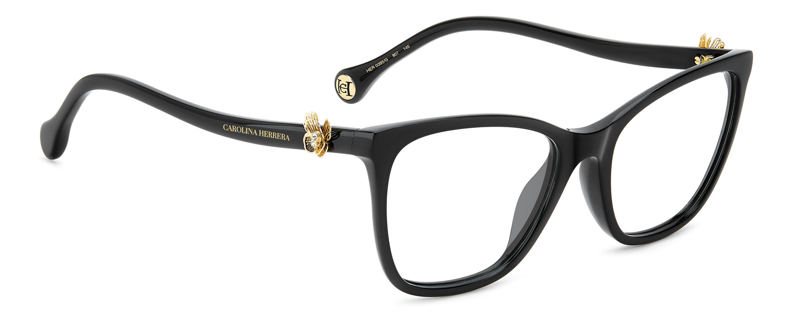 CAROLINA HERRERA HER 0395/G 807 BLACK / CAT EYE